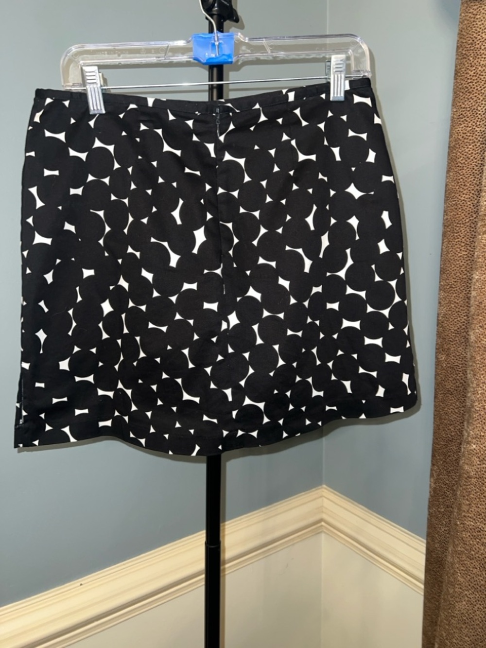 Black &‎ White Geometric A-Line Skirort Golf BTennis